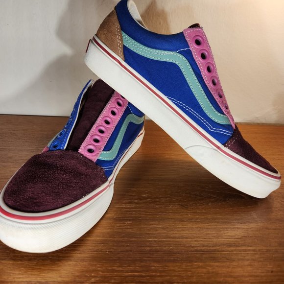 VANS Multiple Color Suede/ Canvas Old Skool Sneaker Men (7.0)/ Women (8.5) - Picture 6 of 10